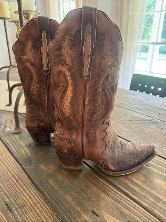 Dan Post Shoes - Dan Post Lauryn Embossed Leather Western Cowboy Boots